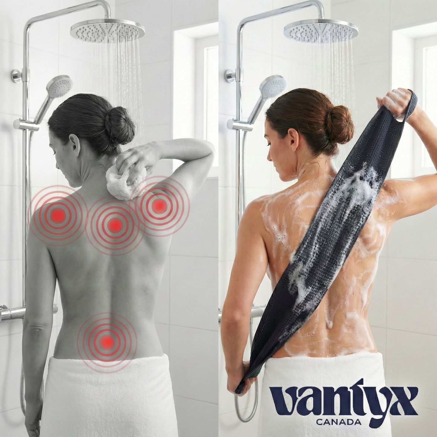 Serviette de Douche Exfoliante Vantyx