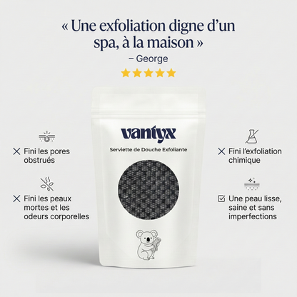 Serviette de Douche Exfoliante Vantyx