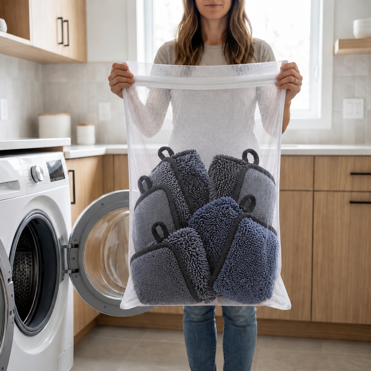 Wäschenetz für Peelinghandschuhe