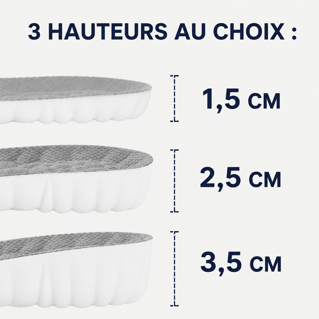 Semelles Rehaussantes Orthopédiques Vantyx