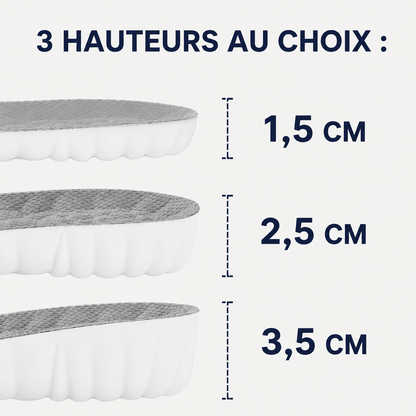 Semelles Rehaussantes Orthopédiques Vantyx