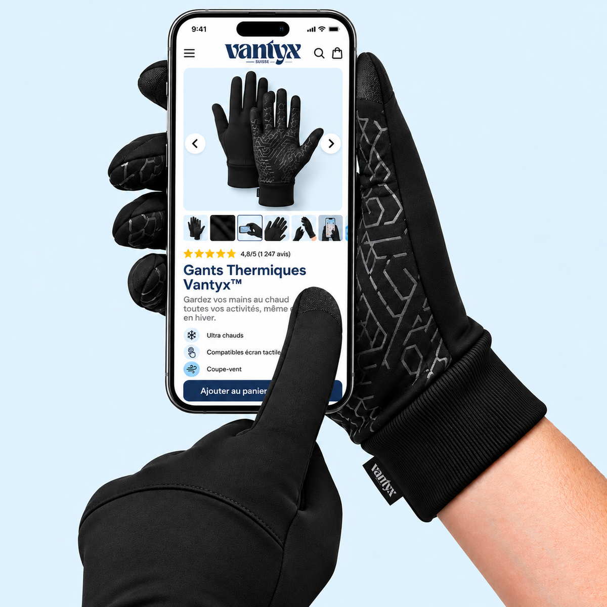 Gants Thermiques de Cyclisme - Vantyx™